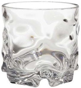 GET Enterprises SAN Clear Rock Glass, 12 Ounce -- 24 per case