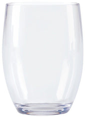 GET Enterprises SAN Clear Stemless Wine Glass, 12 Ounce -- 24 per case