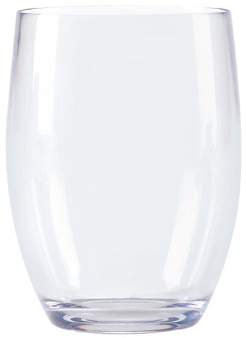 GET Enterprises SAN Clear Stemless Wine Glass, 12 Ounce -- 24 per case