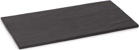 GET Enterprises Granville Melamine Black Faux Slate Display, 14 x 7 inch -- 6 per case