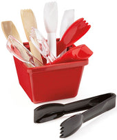 GET Enterprises Black Packet Oatmeal Tong, 6 inch -- 12 per case