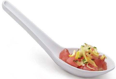 GET Enterprises Melamine White Soup Spoon, 0.65 Ounce -- 60 per case