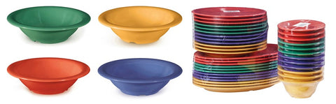 GET Enterprises Melamine Diamond Mardi Gras Assorted Colors Bowl, 12 Ounce -- 24 per case