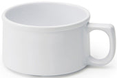 GET Enterprises Melamine White Mug, 11 Ounce -- 24 per case
