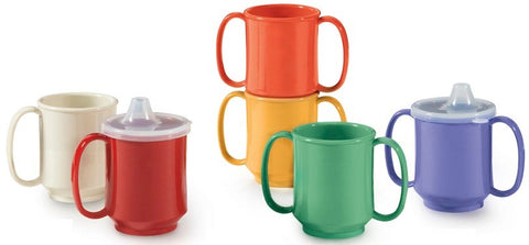 Healthcare 3.25 inch Two Handle Mug, 3.75 inch Deep -- 24 per case