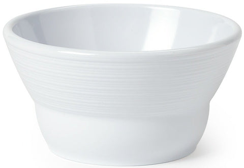 GET Enterprises Minski Melamine White Textured Bowl, 8 Ounce -- 12 per case