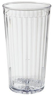 GET Enterprises SAN Plastic Clear Textured Tumbler, 22 Ounce -- 72 per case