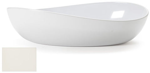 GET Enterprises Melamine American White Oval Bowl, 4 Quart -- 3 per case