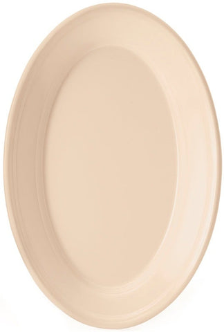GET Enterprises SuperMel Melamine Tan Oval Platter, 9.25 x 6.25 inch -- 24 per case