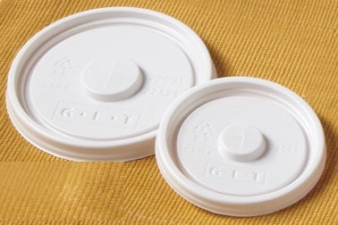 GET Enterprises Polyethylene White Lid for 2209-1, 2211-1, 2212-1 and 6616-1 Tumblers -- 1000 per case
