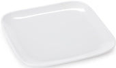 GET Enterprises Siciliano Melamine White Square Coupe Platter, 6 inch -- 24 per case