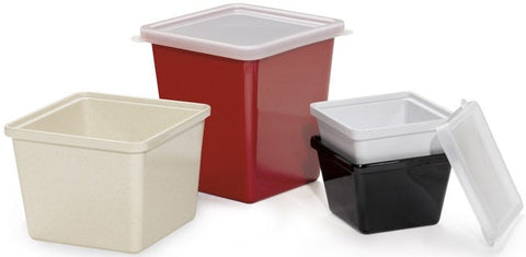 GET Enterprises White Square Crock, 2 Quart -- 6 per case