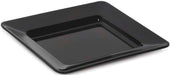 GET Enterprises Milano Melamine Black Square Plate, 12 inch -- 12 per case