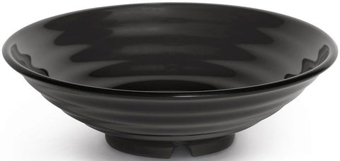 GET Enterprises Milano Melamine Black Bowl, 24 Ounce -- 12 per case