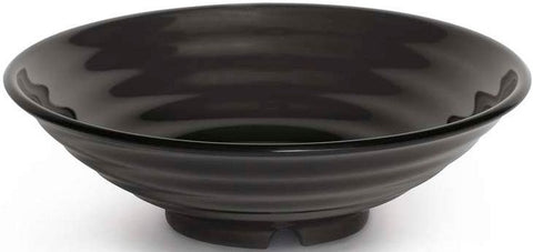 GET Enterprises Milano Melamine Black Bowl, 1 Quart -- 12 per case
