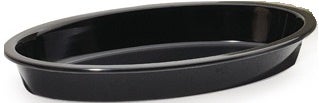 GET Enterprises Melamine Black Oval Casserole Dish, 1.5 Quart -- 6 per case