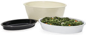 GET Enterprises Melamine White Oval Casserole Dish, 9 Quart -- 3 per case