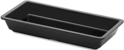 GET Enterprises Milano Melamine Black Entree Dish, 16 Ounce -- 12 per case
