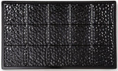 GET Enterprises Melamine Black Solid Full Size Tile, 21.5 x 13 inch