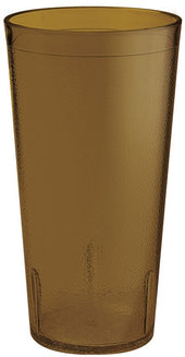 GET Enterprises SAN Plastic Amber Textured Tumbler, 20 Ounce -- 72 per case