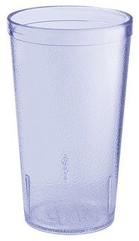 GET Enterprises SAN Plastic Blue Textured Tumbler, 16 Ounce -- 72 per case