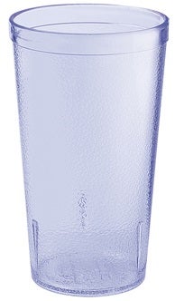 GET Enterprises SAN Plastic Blue Textured Tumbler, 12 Ounce -- 24 per case