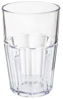 GET Enterprises Bahama SAN Plastic Clear Double Rocks Tumbler, 10 Ounce -- 72 per case
