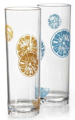GET Enterprises SAN Sunset Tom Collins Glass, 7 inch Height -- 24 per case