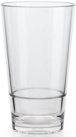 GET Enterprises SAN Clear Stackable Pint Glass, 16 Ounce -- 24 per case