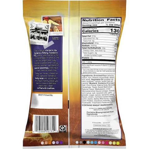 Gardettos Deli Style Mustard Pretzel Snack Mix, 5.5 Ounce -- 7 per case.