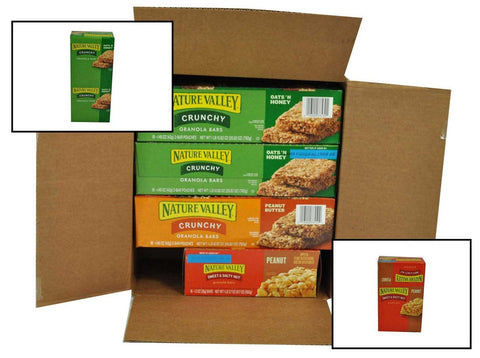 Nature Valley 3 Flavors Granola Bar - Variety Pack, 25.04 Ounce -- 4 per case