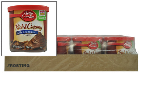 Betty Crocker Rich and Creamy Milk Chocolate Frosting, 16 Ounce -- 8 per case.