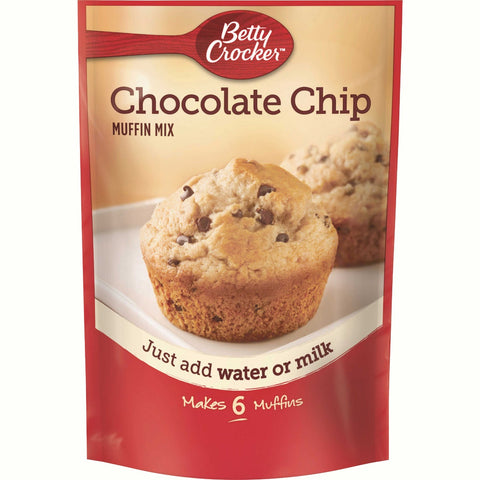 Betty Crocker Chocolate Chip Muffin Mix, 6.5 Ounce -- 9 per case.