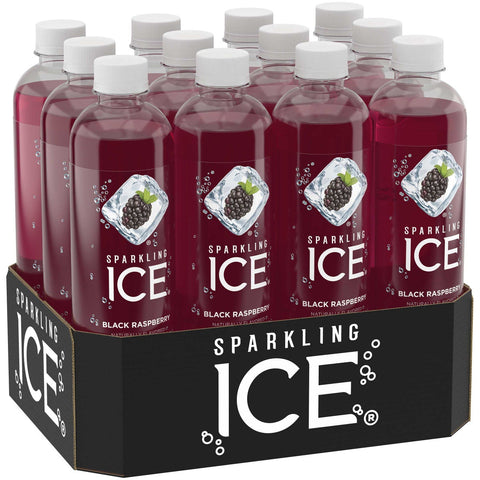 Sparkling Ice Black Raspberry Beverage, 17 Ounce -- 12 per case.