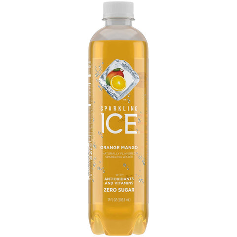 Sparkling Ice Orange Mango Beverage, 17 Ounce -- 12 per case.