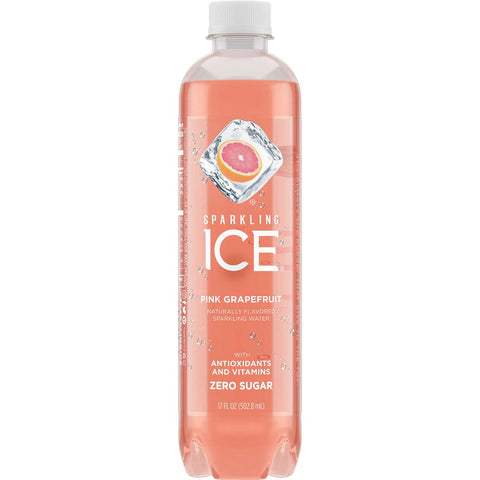 Sparkling Ice Pink Grapefruit Beverage, 17 Ounce -- 12 per case.
