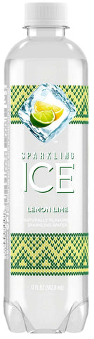 Sparkling Ice Zero Sugar Lemon Lime Sparkling Water, 17 Fluid Ounce -- 12 per case