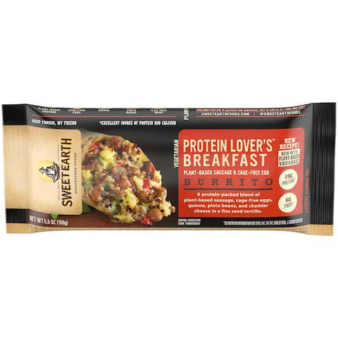 Sweet Earth Protein Lovers Breakfast Burrito, 6 Ounce -- 12 per case