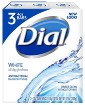 Dial Antibacterial White Deodorant Bar Soap, 4 Ounce - 3 count per pack -- 12 packs per case