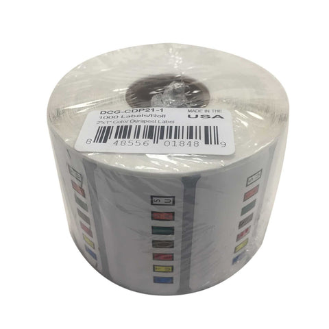 National Checking Date Code Genie Removable Color Label, 2 x 1 inch -- 4 per case.
