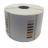 National Checking Date Code Genie Removable Color Label Roll, 2 x 2 inch -- 4 per case.