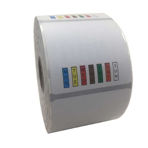 National Checking Date Code Genie Removable Color Label Roll, 2 x 2 inch -- 4 per case.