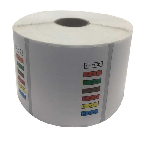 National Checking Date Code Genie Removable Color Label Roll, 2 x 2 inch -- 4 per case.