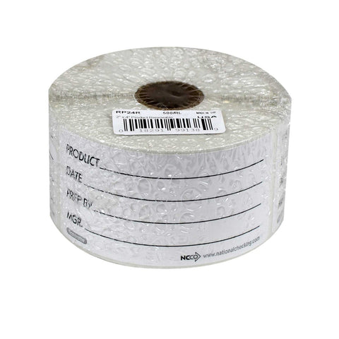 National Checking Company Dateit Product Removable Label, 2 x 4 inch -- 500 per case.