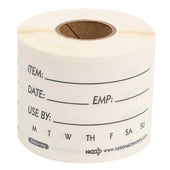 National Checking Company Dateit Dissolvable Label - Use By, 2 x 3 inch -- 250 per case.