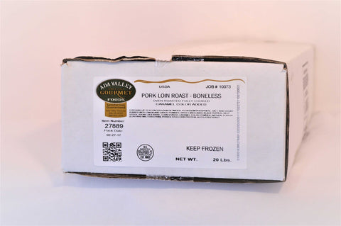 Ada Valley Gourmet Foods Low Sodium USDA Pork Loin Roast, 10 Pound -- 2 per case.