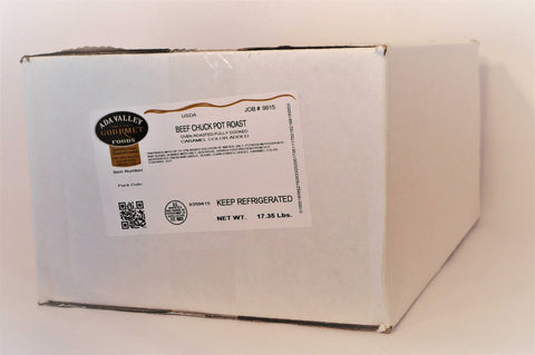 Ada Valley Gourmet Foods Enhanced Chuck Clod Beef Pot Roast, 14 Pound