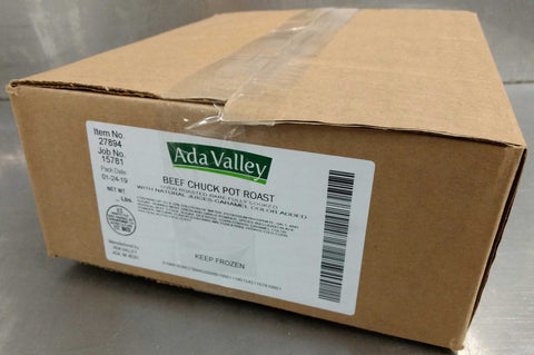 Ada Valley Gourmet Foods Beef Chuck Pot Roast, 5 Pound -- 2 per case.
