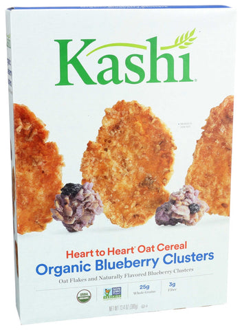 Kashi Heart To Heart Organic Blueberry Clusters Oat Cereal, 13.4 Ounce -- 10 per case