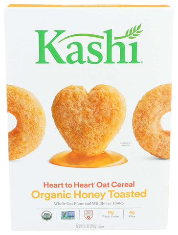 Kashi Heart To Heart Organic Honey Toasted Oat Cereal, 12 Ounce -- 12 per case